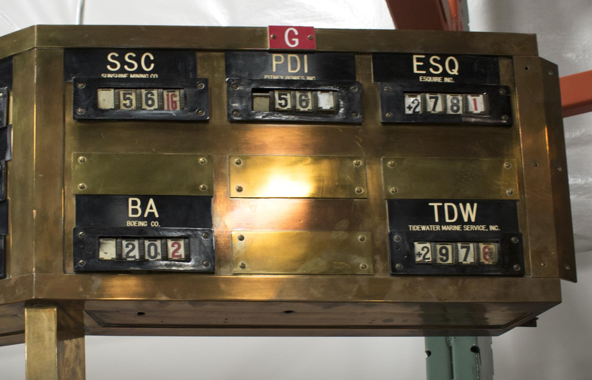 Image of New York Stock Exchange booth, 1929