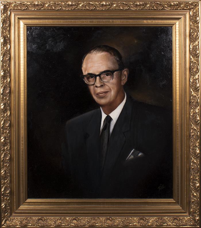 Image of Oil portrait of Victor Denny, Jr., by Charles A. Veteto, 1979