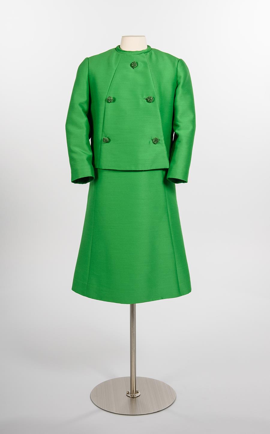 Green dress and jacket from The Bon March, 1960s  Museum of History &  Industry