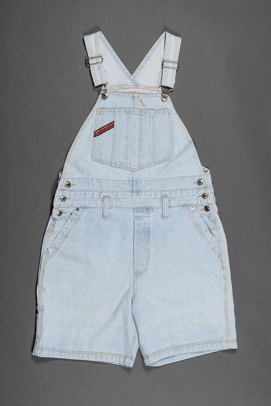 Image of UNIONBAY light wash denim Shortalls, 1994