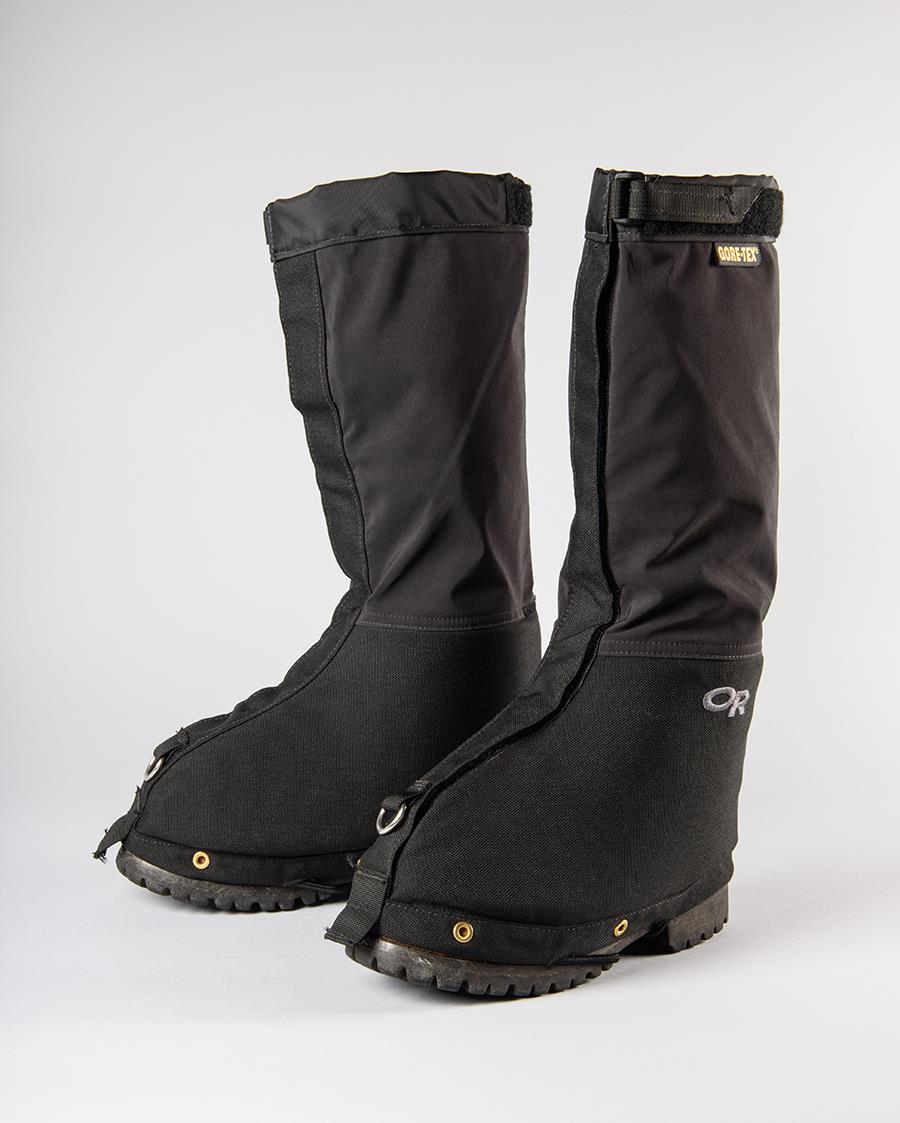 Image of Pair of Outdoor Research X-Gaiters with foam inserts, 1981