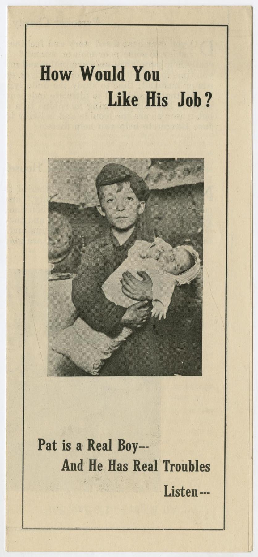 Image of Seattle Social Welfare League brochure, circa 1930