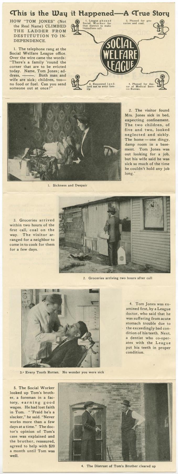 Image of Seattle Social Welfare League brochure, circa 1930
