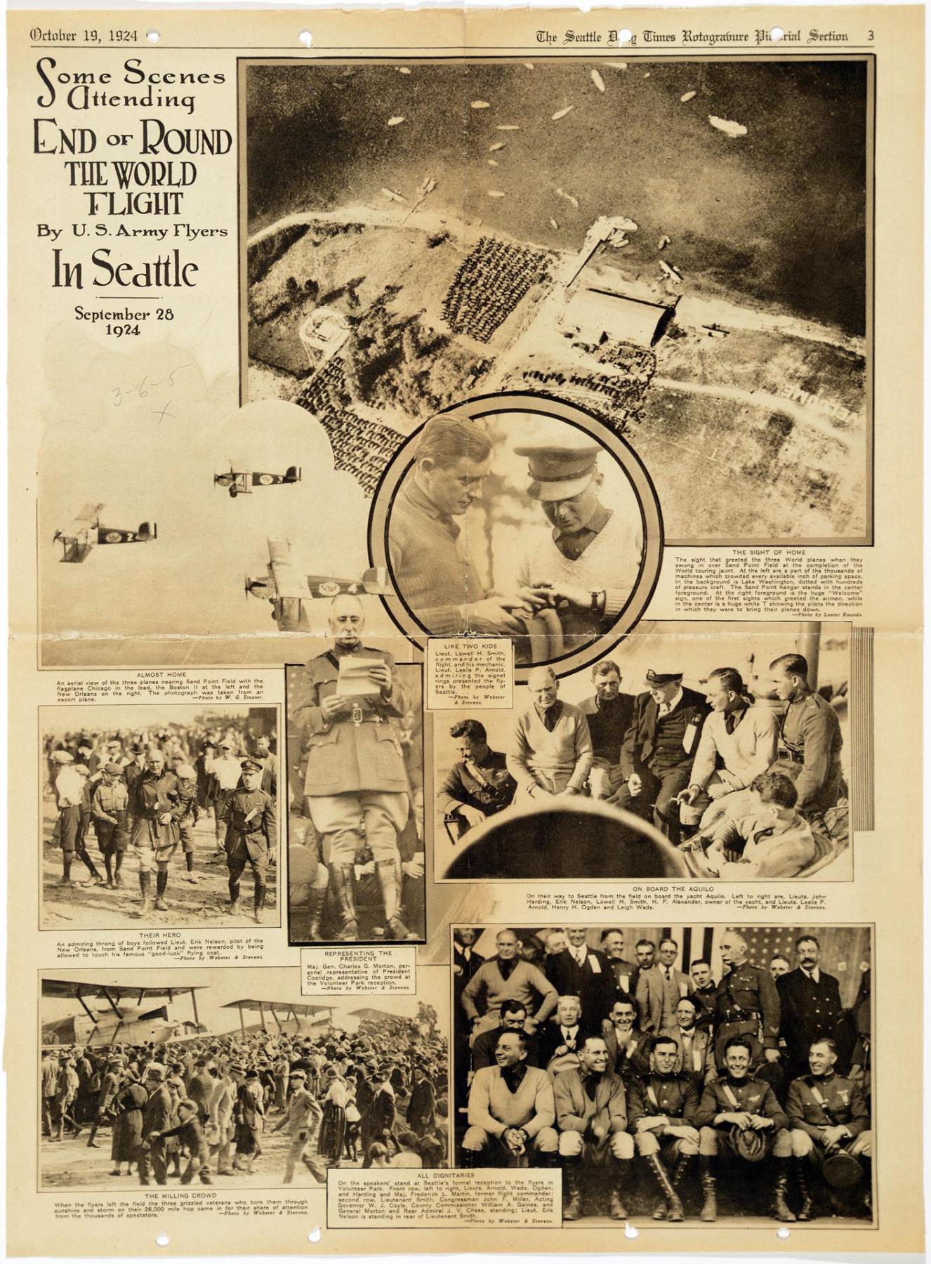 Image of Some Scenes Attending End of Round the World Flight, October 18, 1924