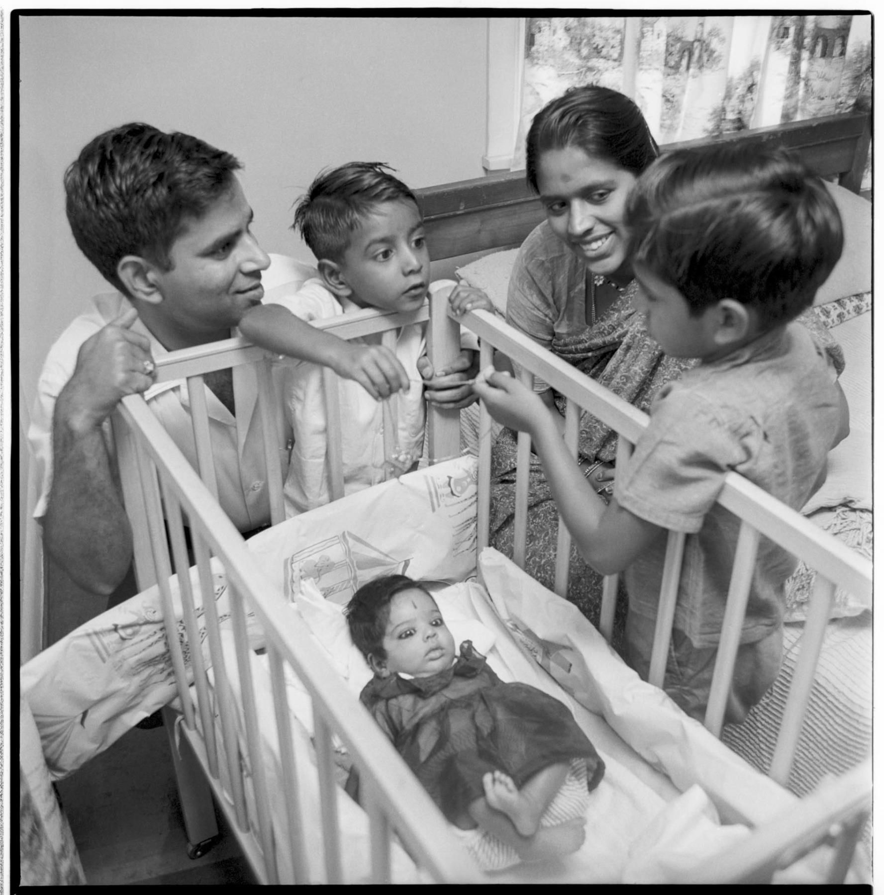 Image of Rao family at home, October 1, 1966