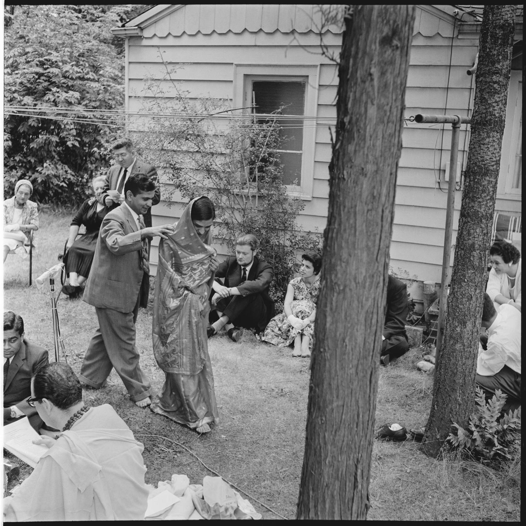 Image of Hindu wedding of Naresh Vasishth and Usha Puri, Seattle, June 29, 1959