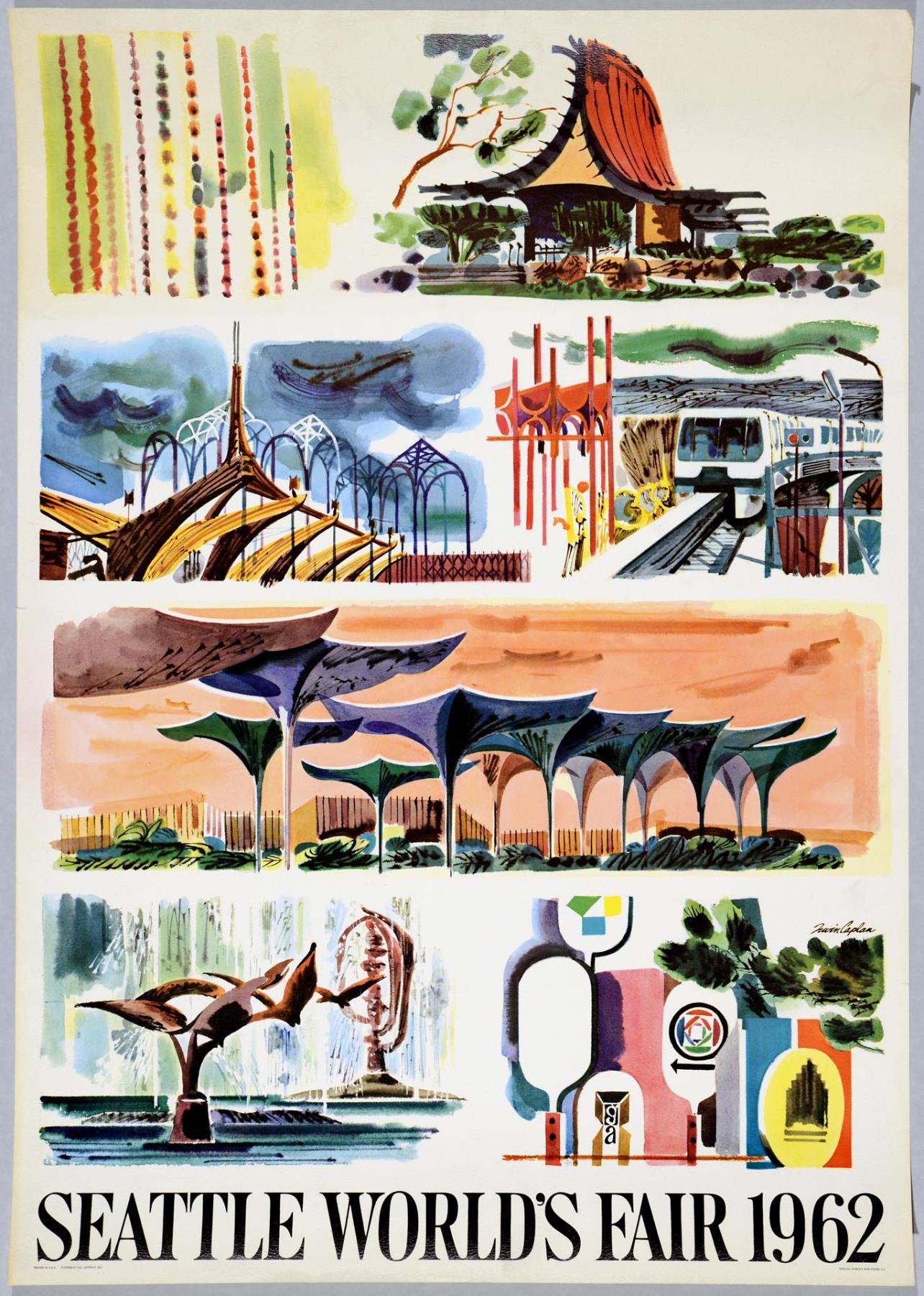 Image of Century 21 Exposition poster, Seattle, April 21 - October 21, 1962