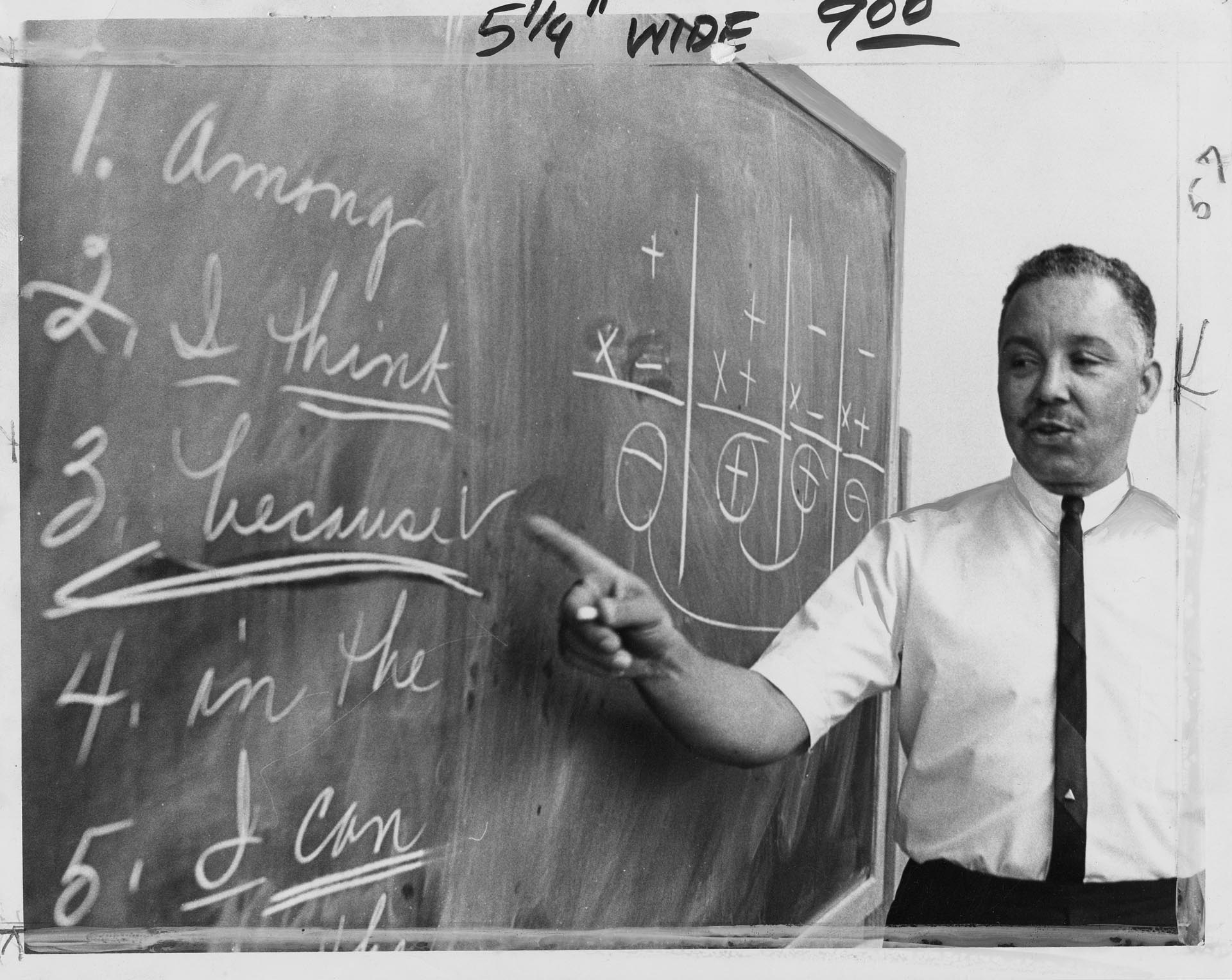 Image of Rex Jones teaching management trainees, Seattle, August 16, 1967