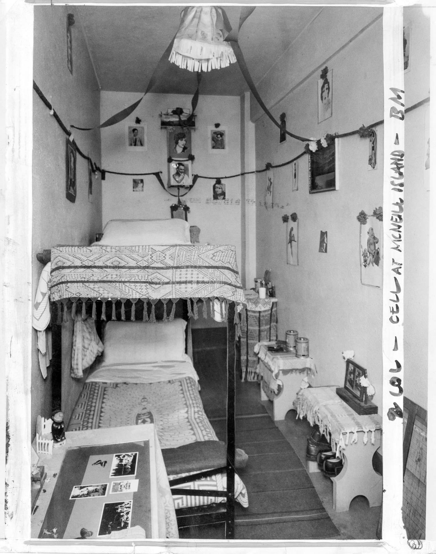 Image of Cell block at McNeil Island Penitentiary, December 1930