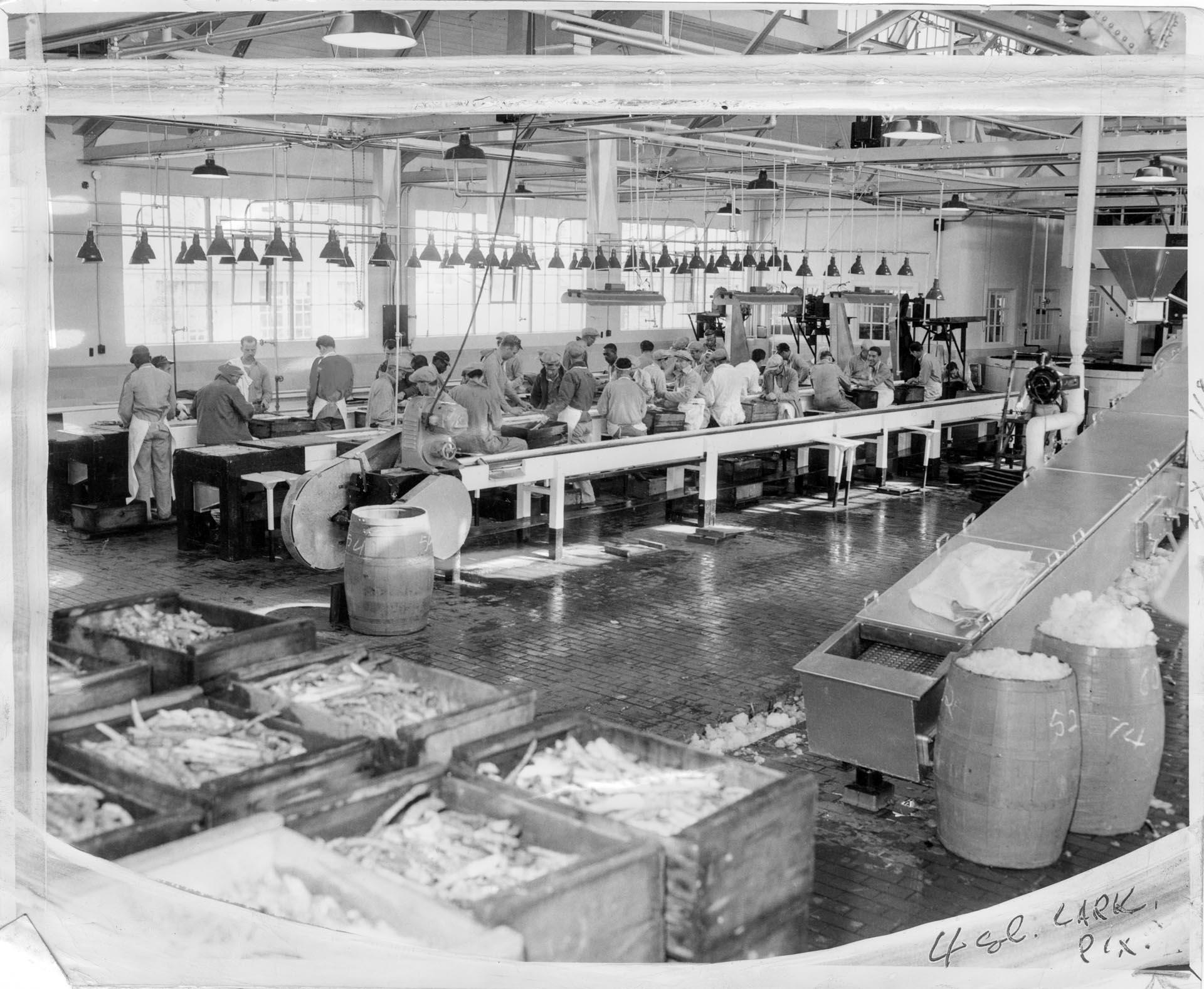 Image of Inmates at work at McNeil Island Penitentiary, July 1947