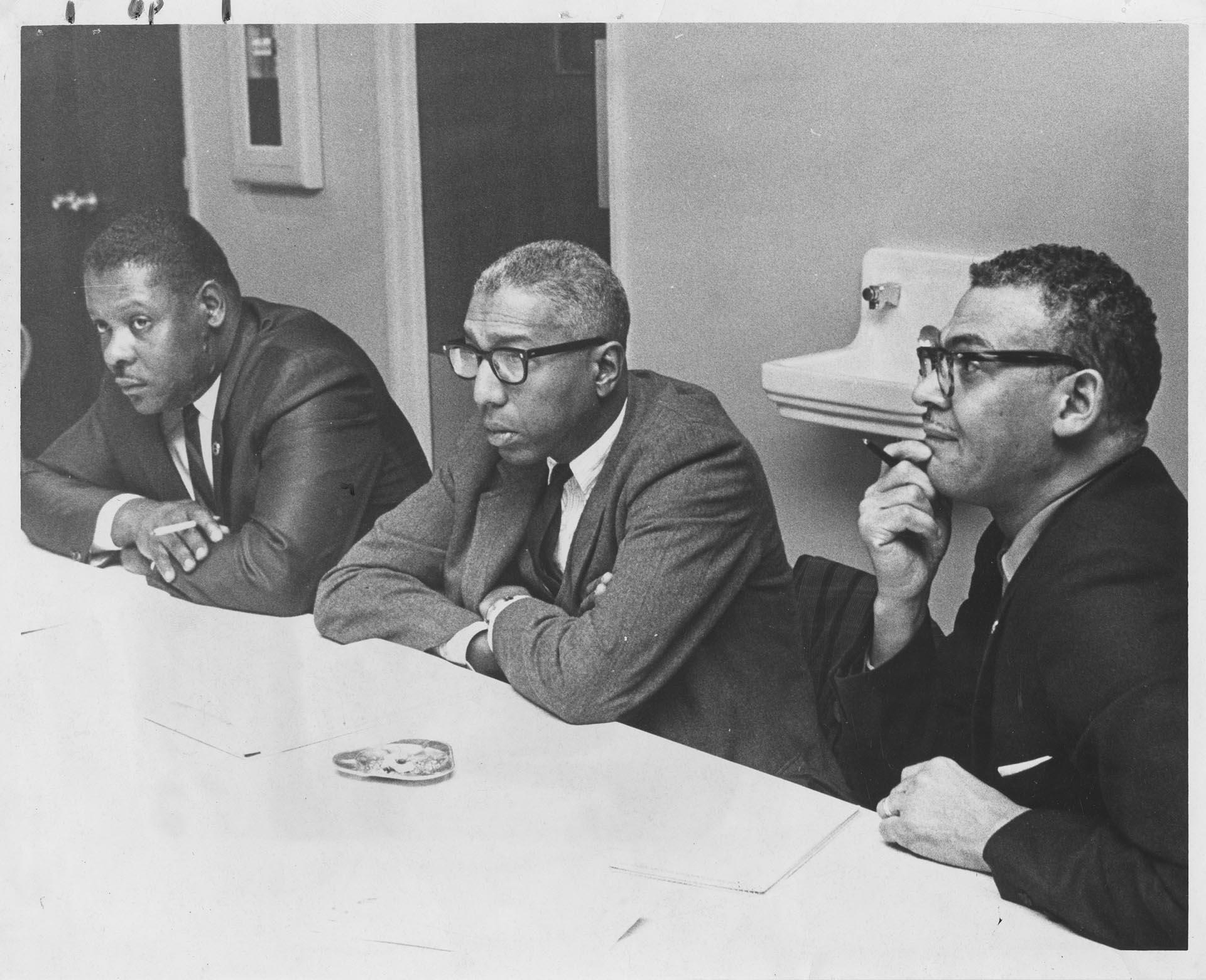Image of Edwin Pratt, Robert Williams, and James McIver at 