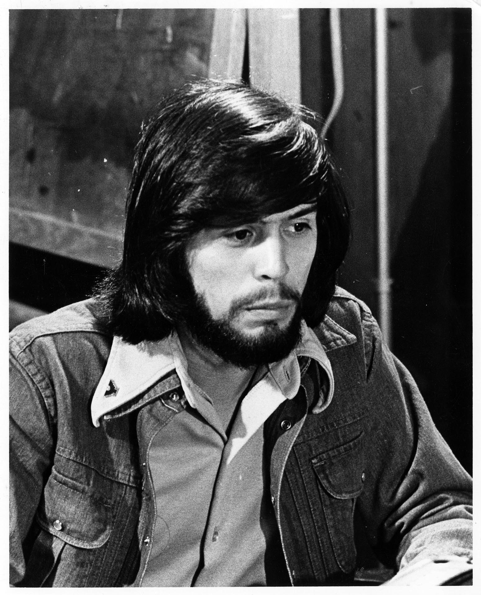 Image of Manuel Sandoval being interviewed about MEChA, Seattle, May 7, 1975