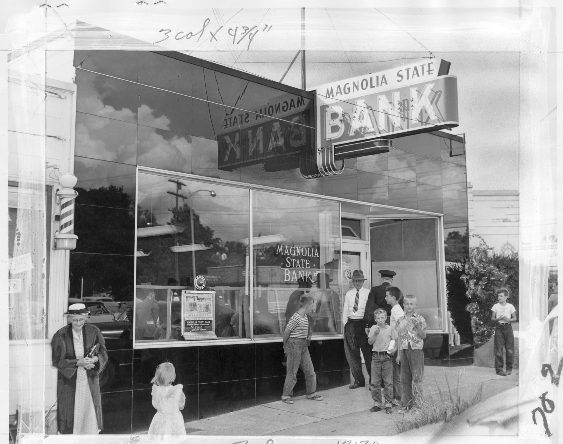 Image of Magnolia State Bank, Seattle, August 7, 1953