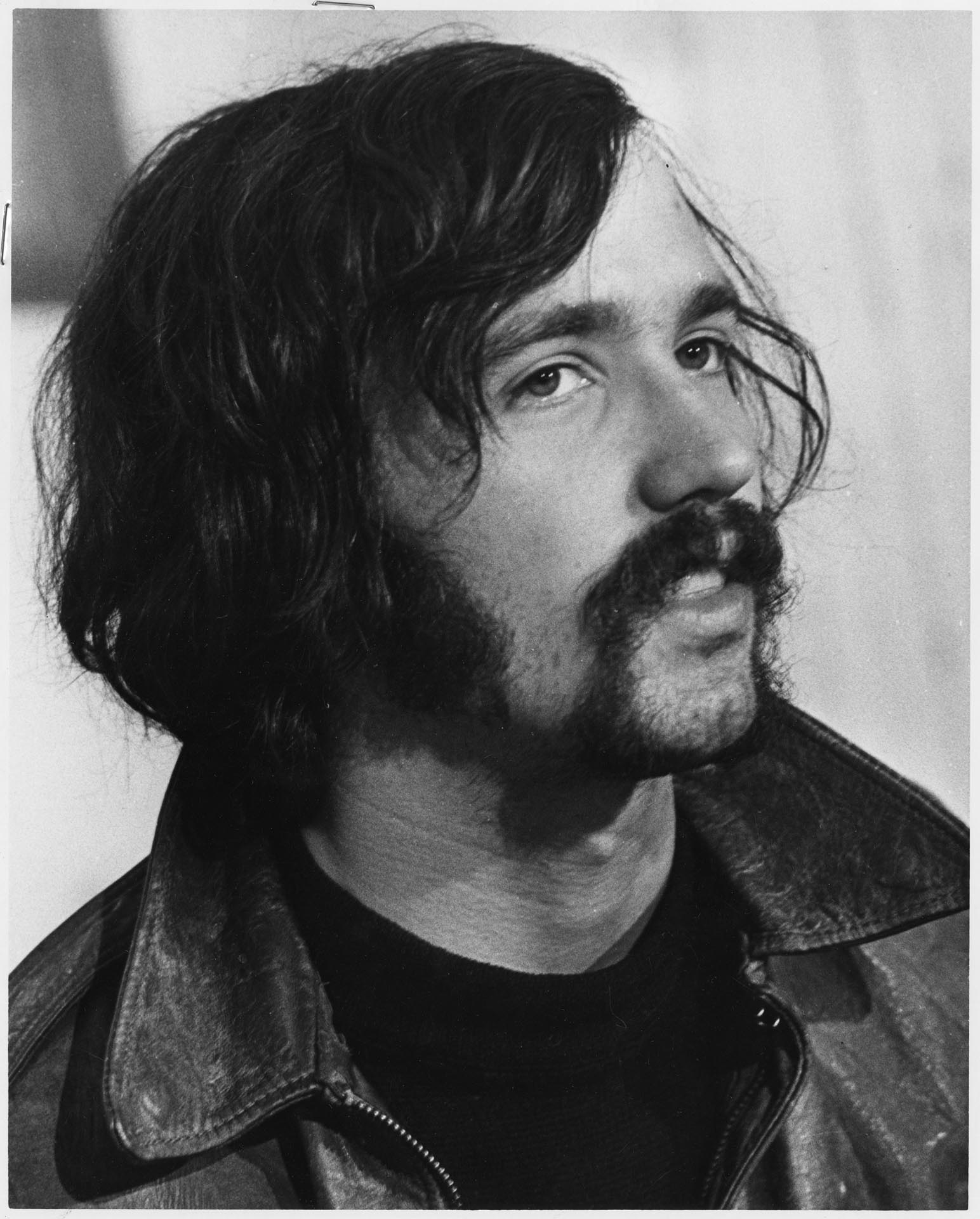 Image of Chip Marshall at SLF press conference, April 9, 1970