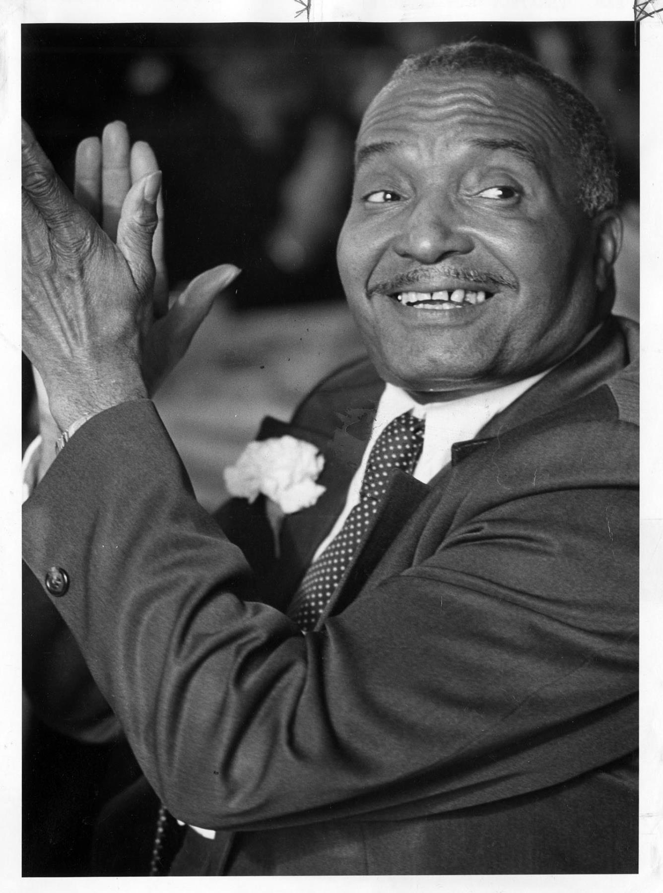 Image of Sam Smith during his mayoral campaign,  November 1980
