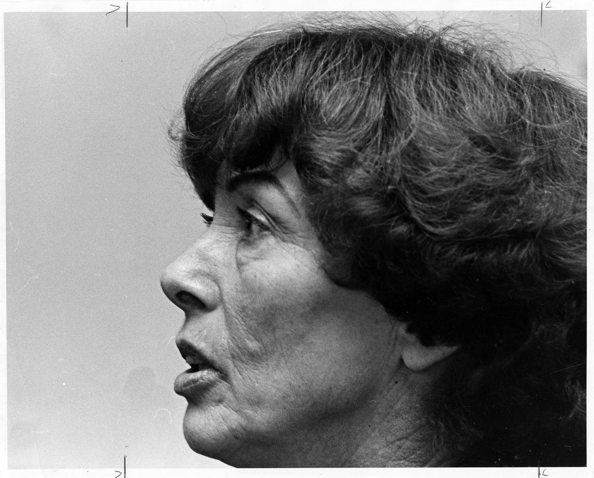 Image of Ruth Velozo discussing Northwest Second Harvest, Seattle, July 2, 1979