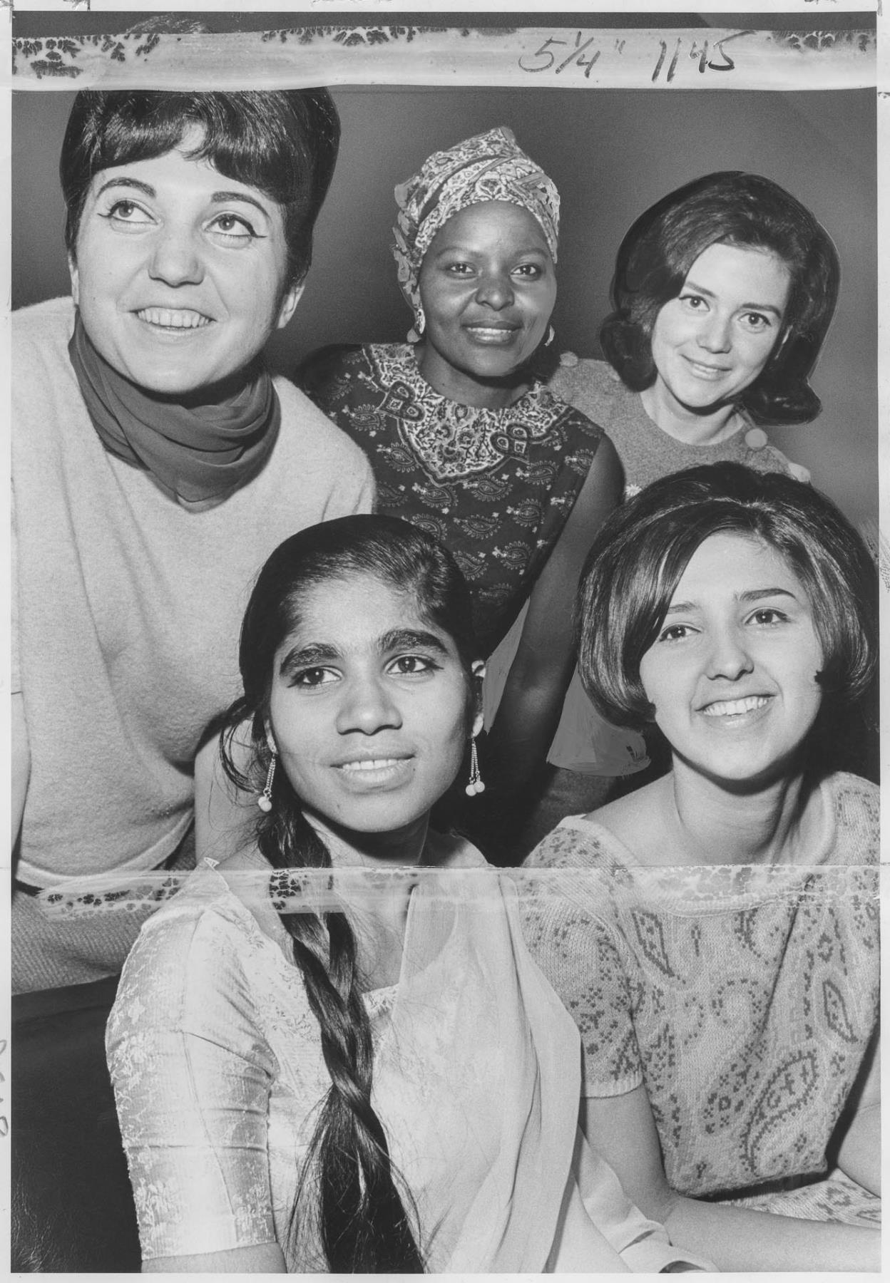 Image of International Ball Queen finalists, Seattle, April 4, 1968