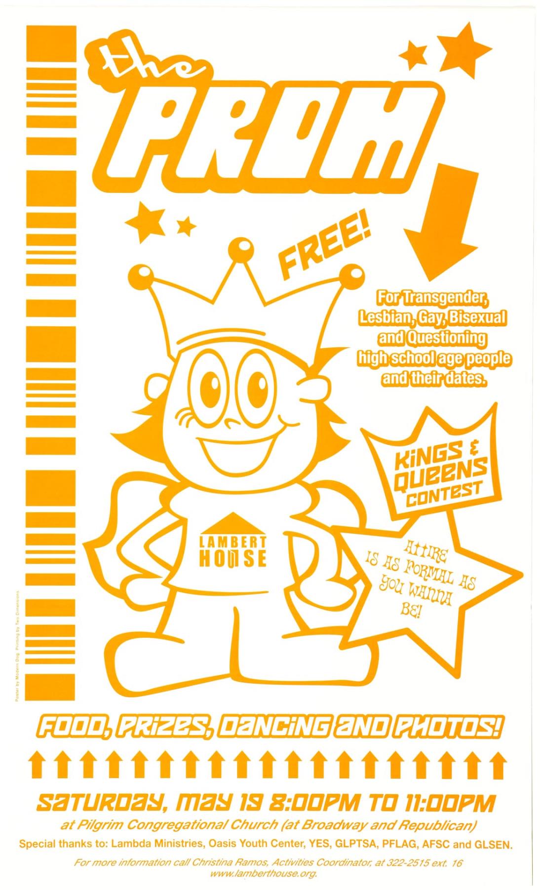 Image of The Prom poster, Seattle, May 19, 2001