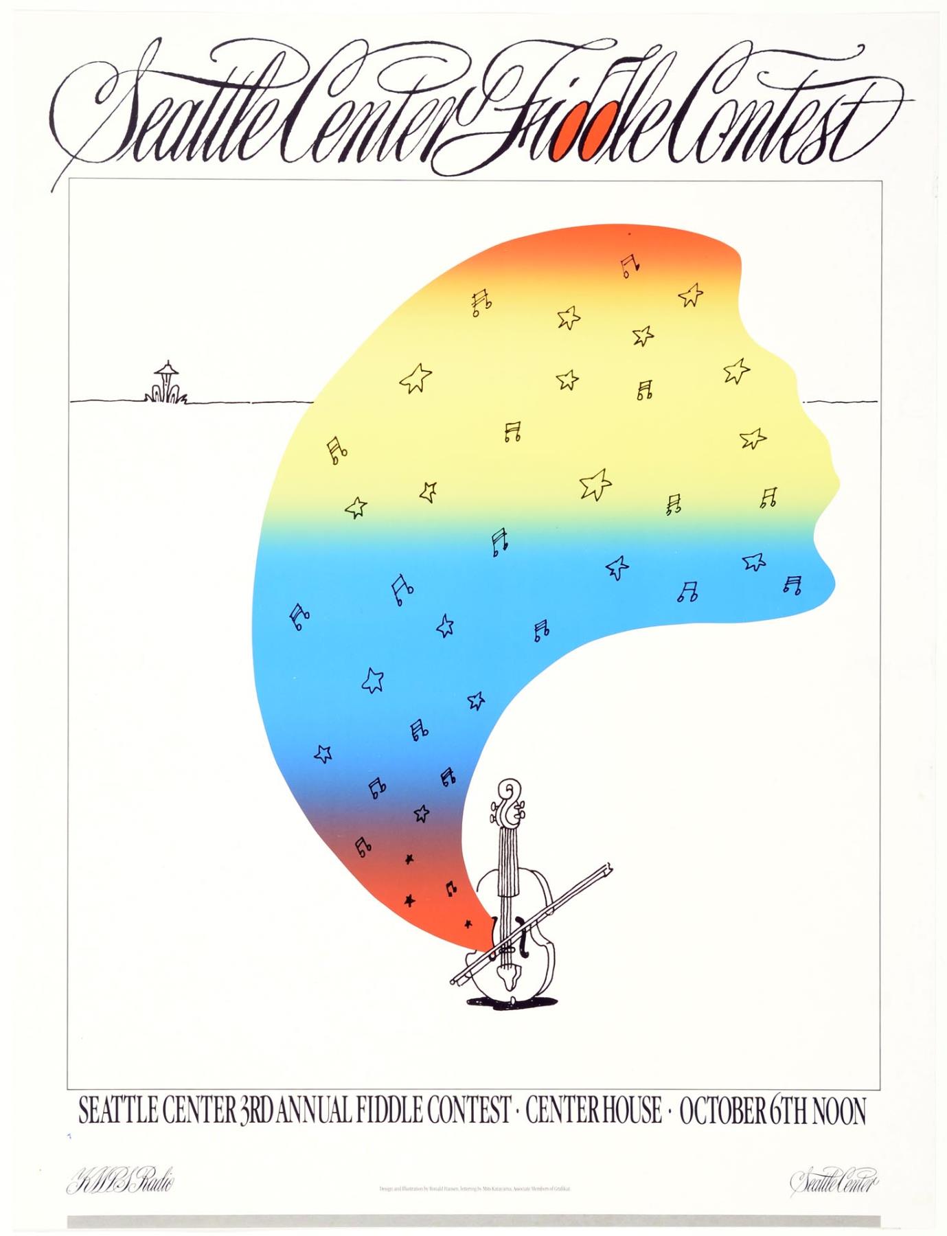 Image of Seattle Center Fiddle Contest poster, October 6, 1984