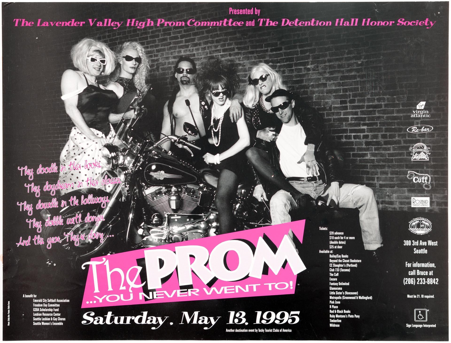 Image of Prom You Never Went To poster, Seattle, May 13, 1995