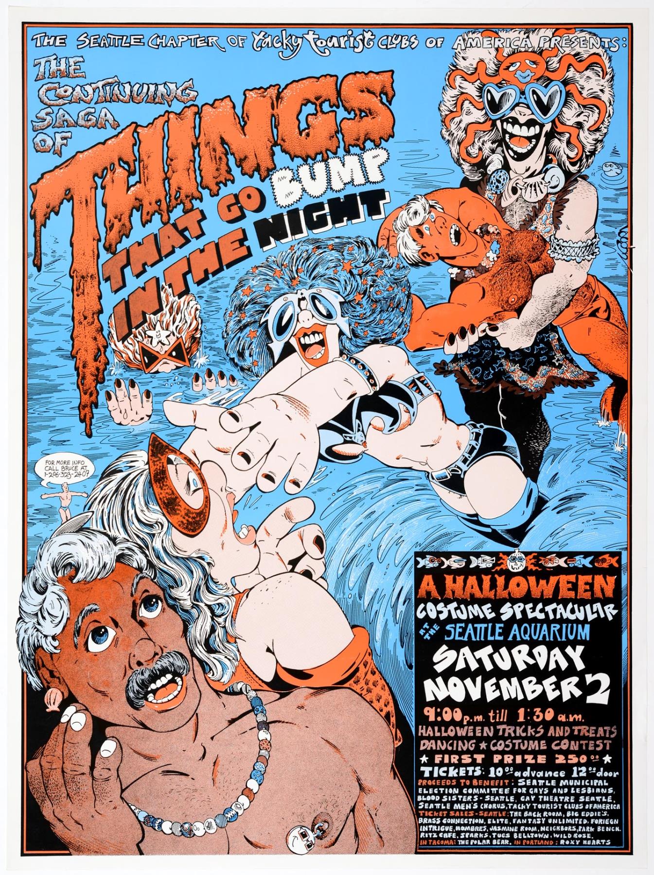 Image of Things That Go Bump in the Night poster, Seattle, 1985