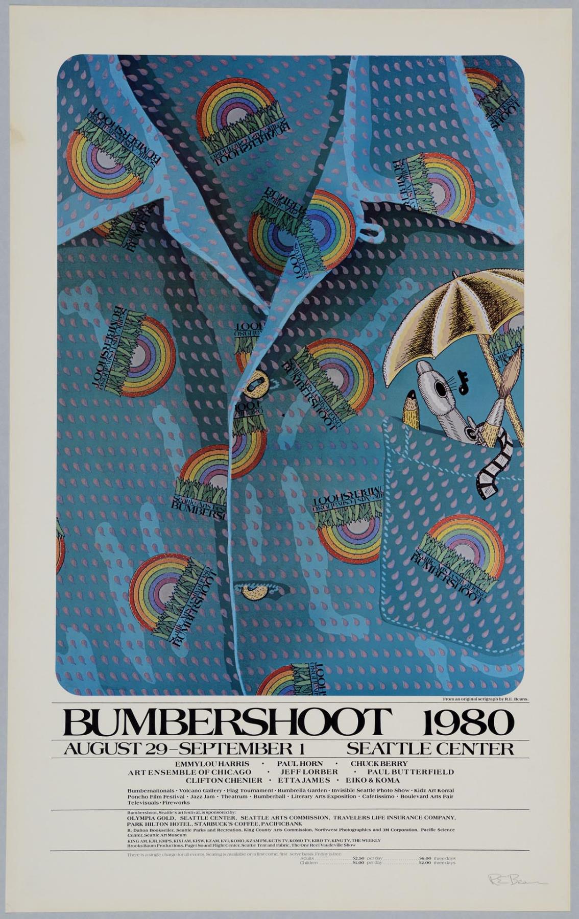 Image of Bumbershoot poster, Seattle, August 29 - September 1, 1980