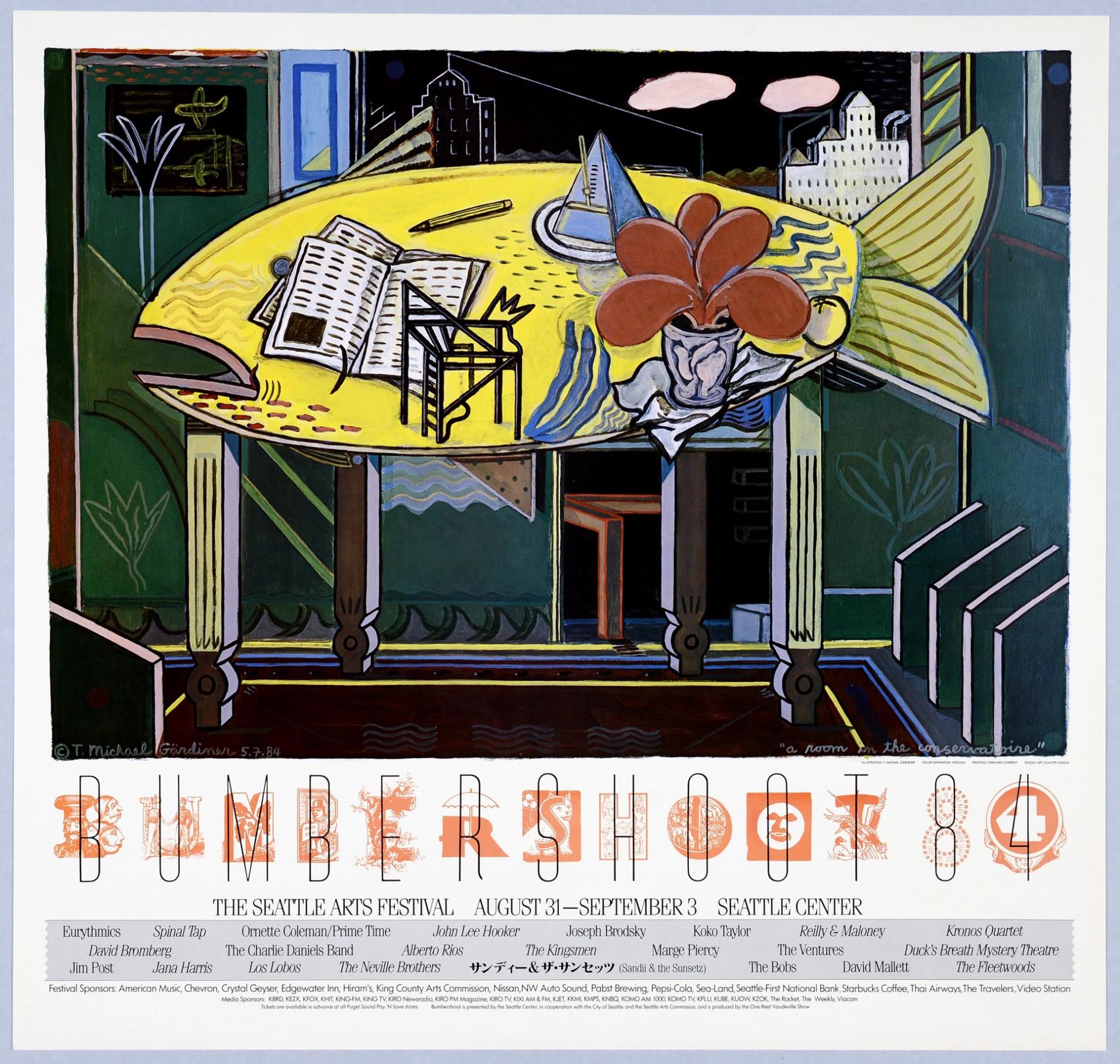 Image of Bumbershoot poster, Seattle, August 31 - September 3, 1984