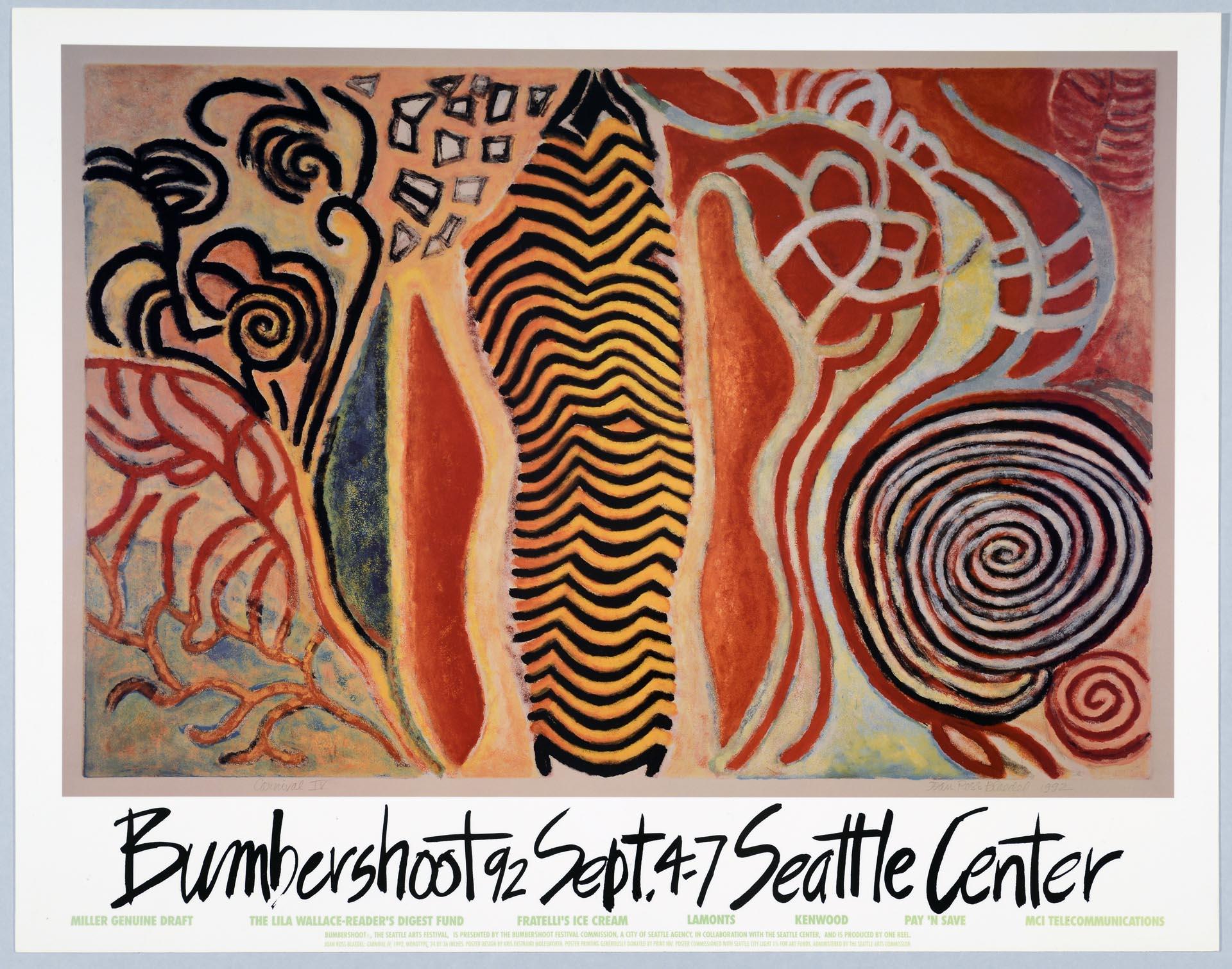 Image of Bumbershoot poster, Seattle, September 4-7, 1992