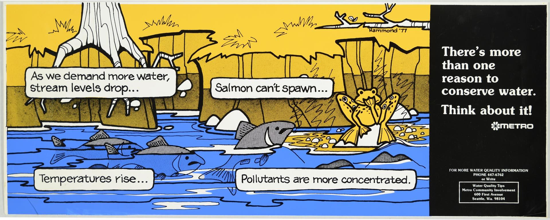 Image of Metro water conservation poster, Seattle, 1977