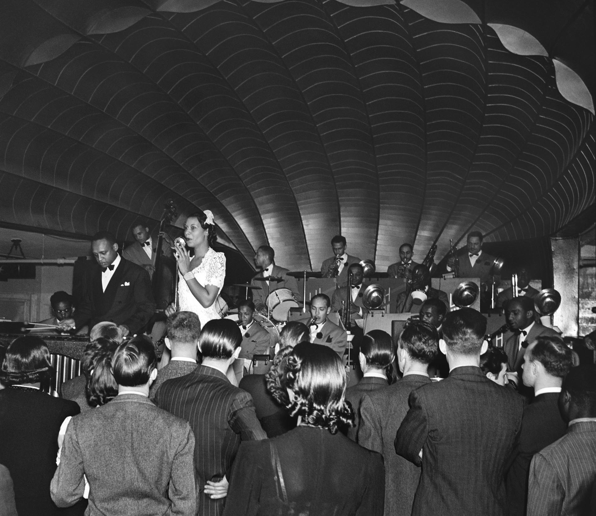 Image of Evelyn Williamson at the Trianon Ballroom, Seattle, December 1940