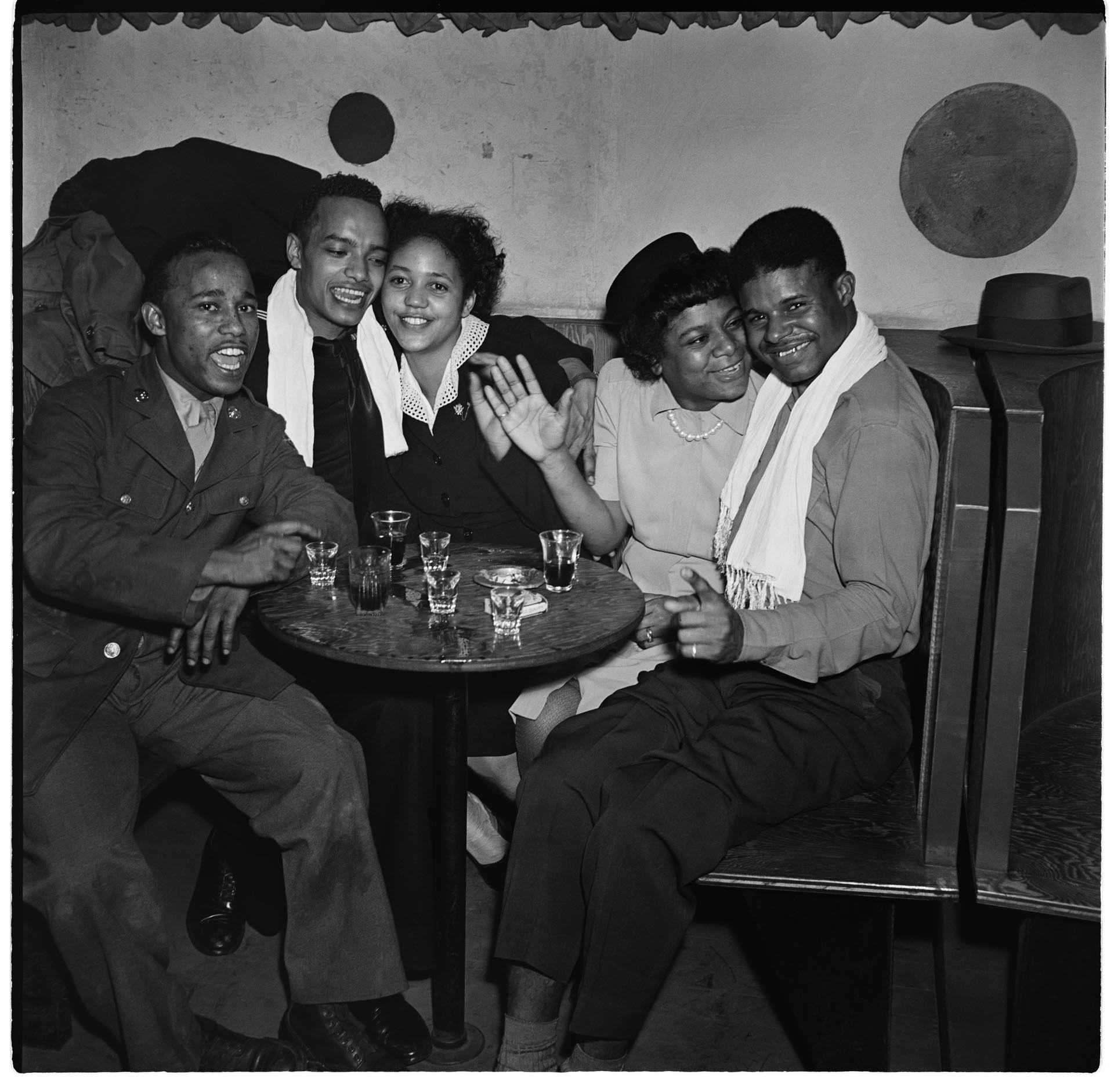 Image of Patrons at the Basin Street club, Seattle, circa 1944