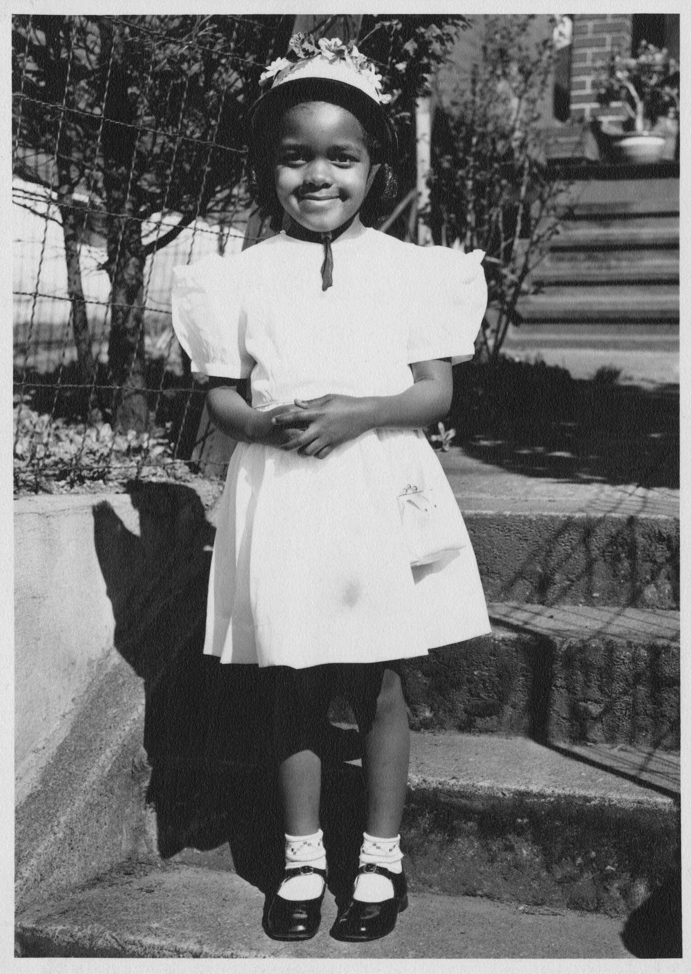 Image of Little girl dressed in her best, Seattle, circa 1948