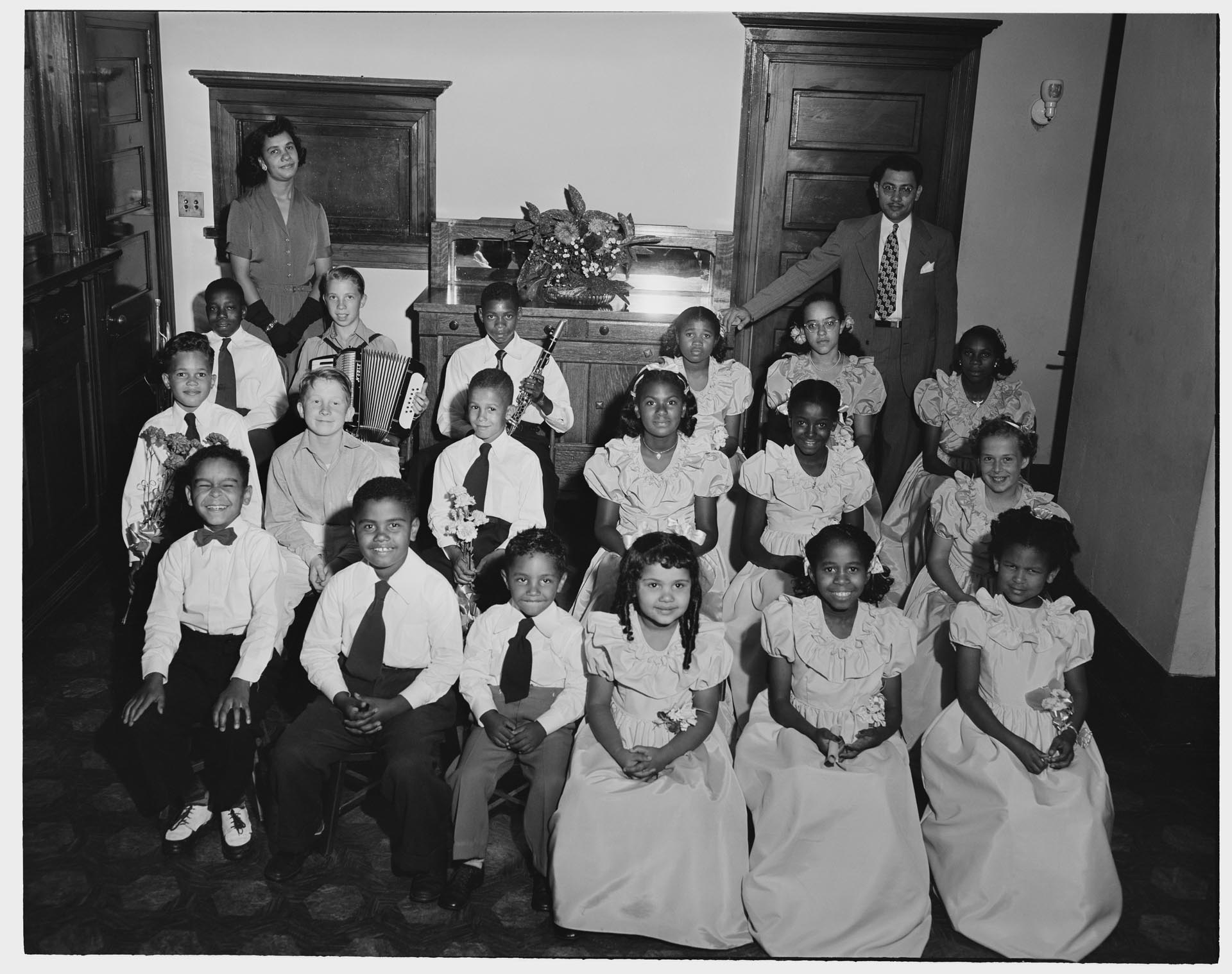 Image of Youth band at Wilcox Music School, Seattle, circa 1955
