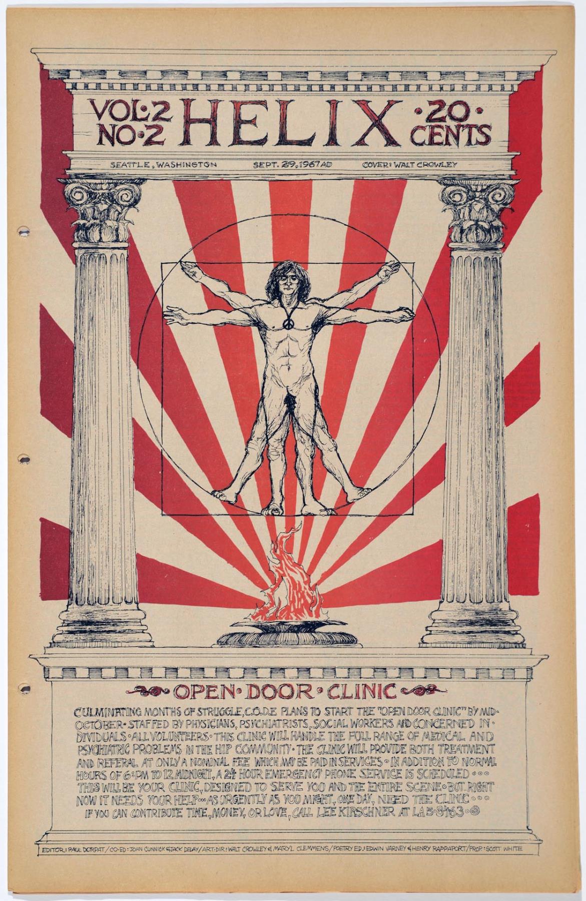 Image of Helix, vol. 2, no. 2, cover, Seattle, September 29, 1967