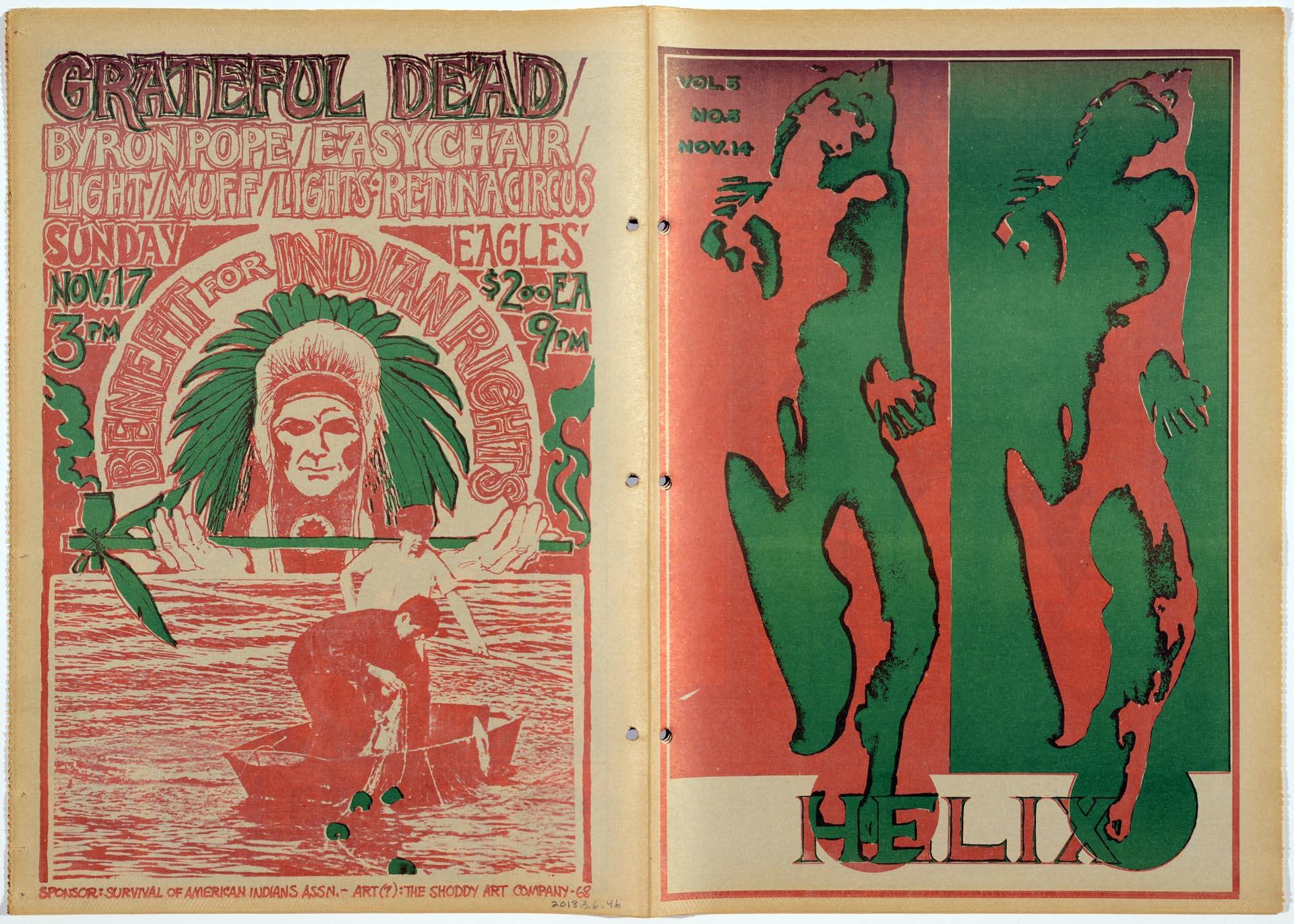Image of Helix, vol. 5, no. 5, cover, Seattle, November 14, 1968