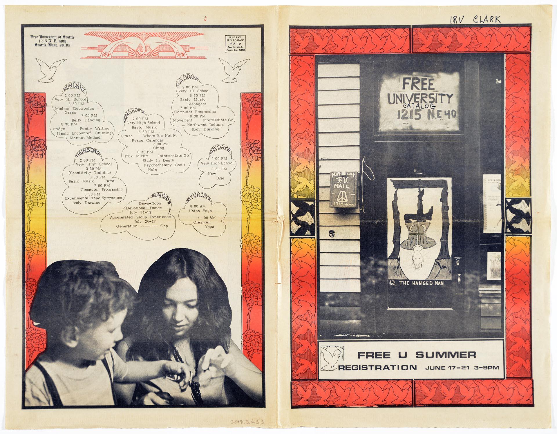 Image of Free U Summer Registration, Seattle, circa 1968
