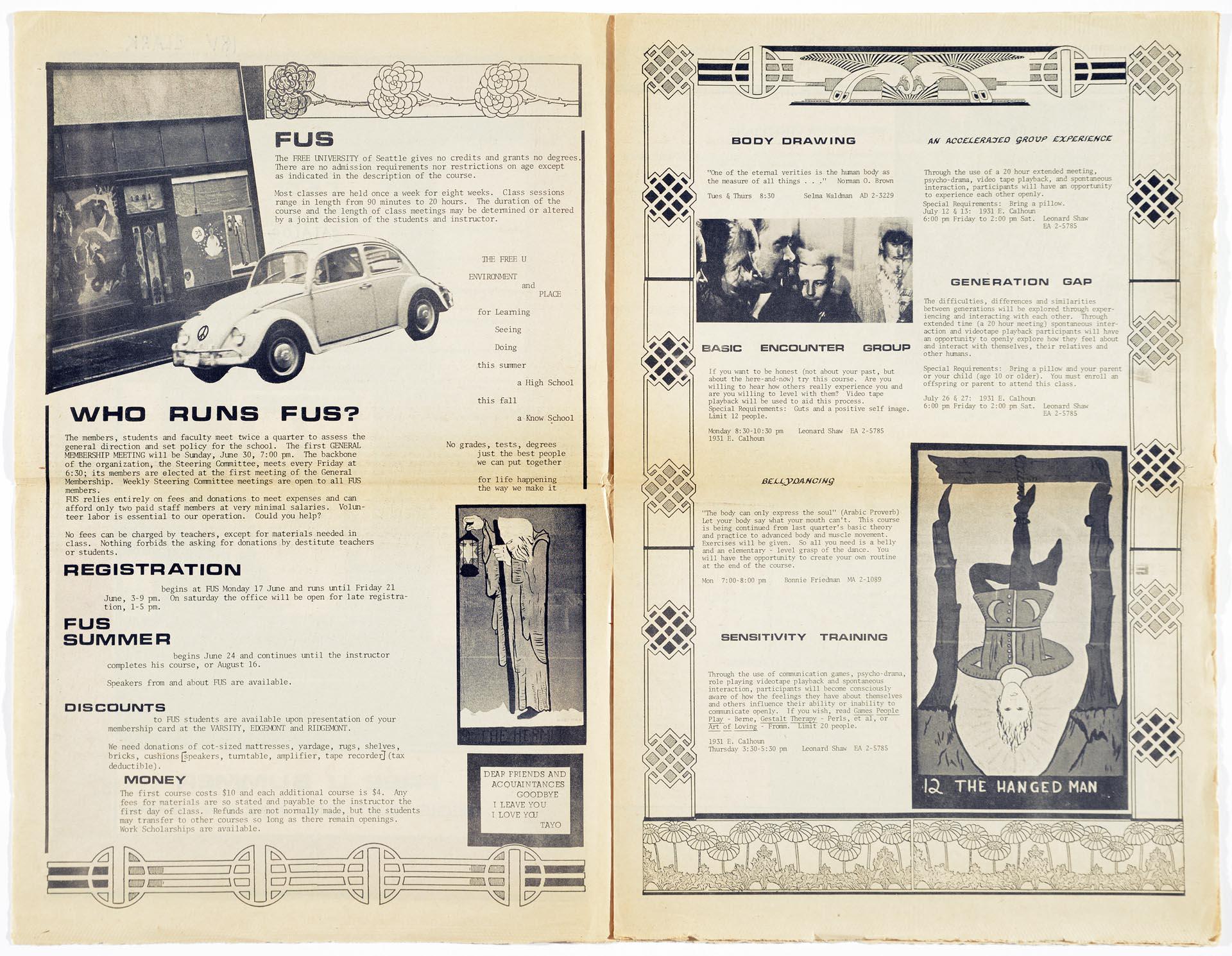 Image of Free U Summer Registration, Seattle, circa 1968