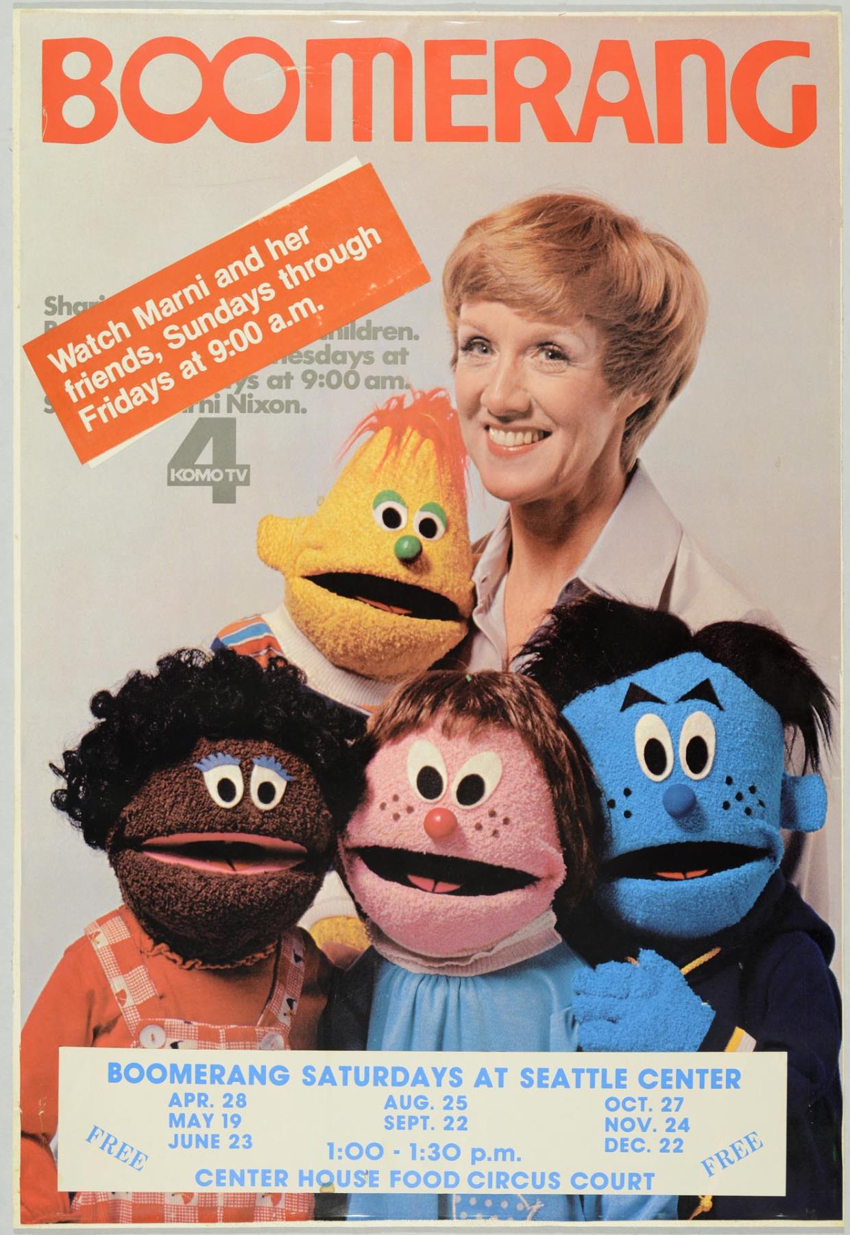Image of Boomerang poster, Seattle, circa 1980