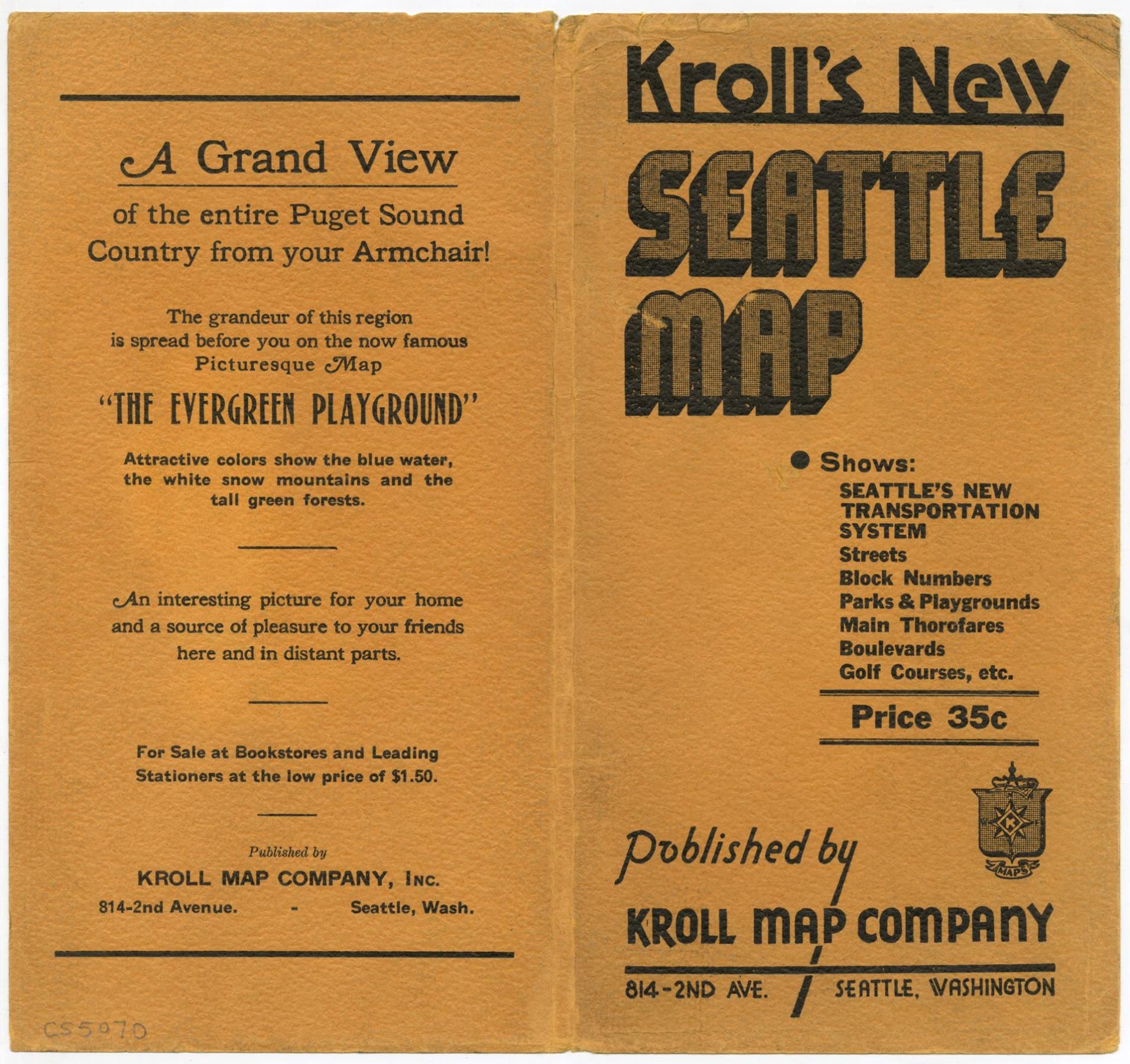 Image of Seattle, Washington, circa 1938