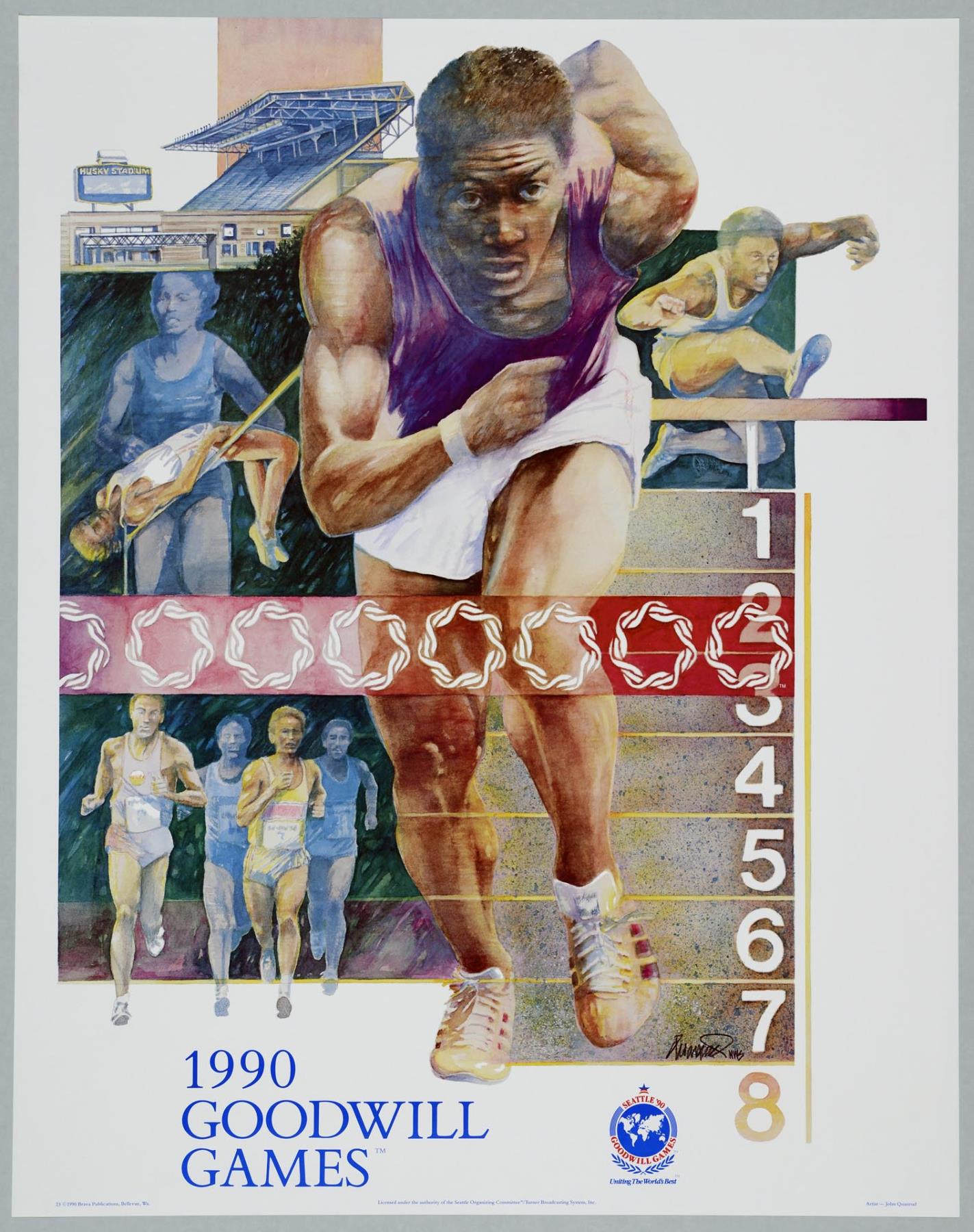 Image of Goodwill Games poster, Seattle, 1990