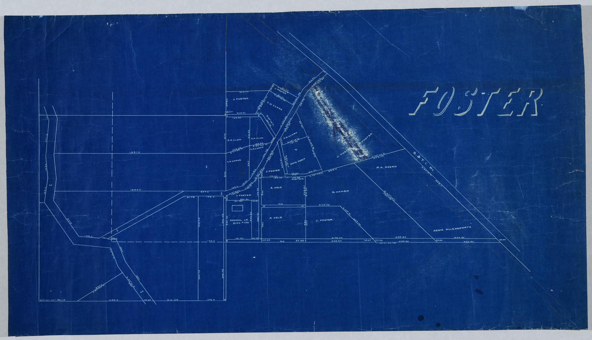 Image of Foster, Washington, plat map, circa 1905