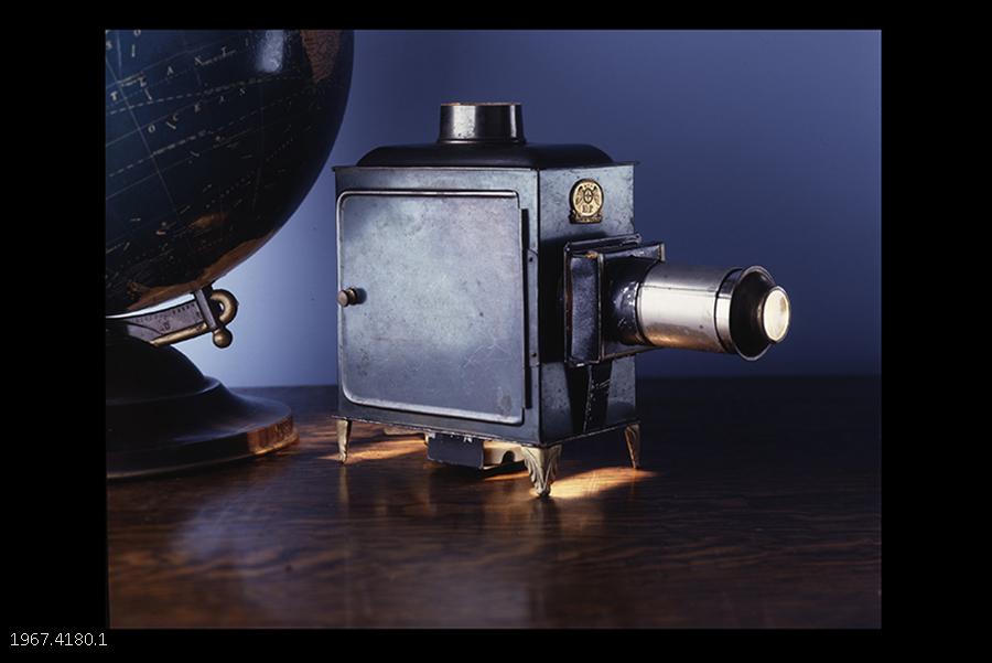 Image of Magic Lantern with slides, ca. 1890-1920