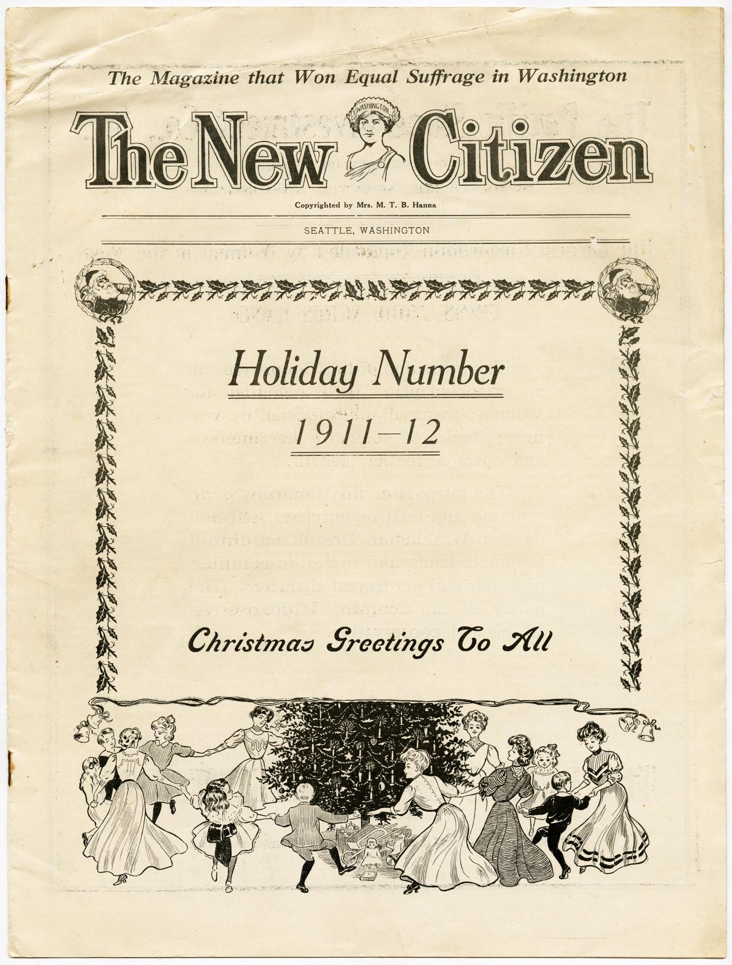 Image of The New Citizen, Holiday Number, January 1912