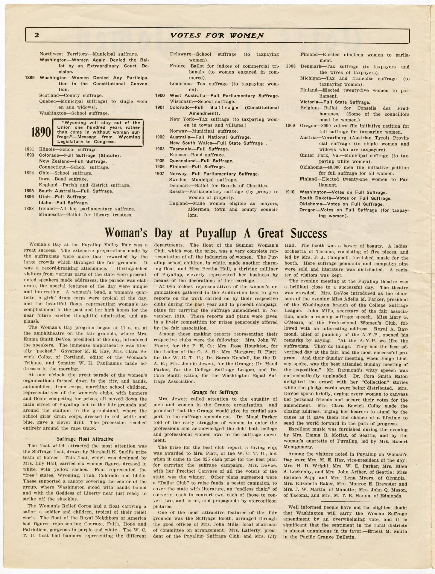 Image of Votes for Women, Vol. 1, No. 2, January 1910