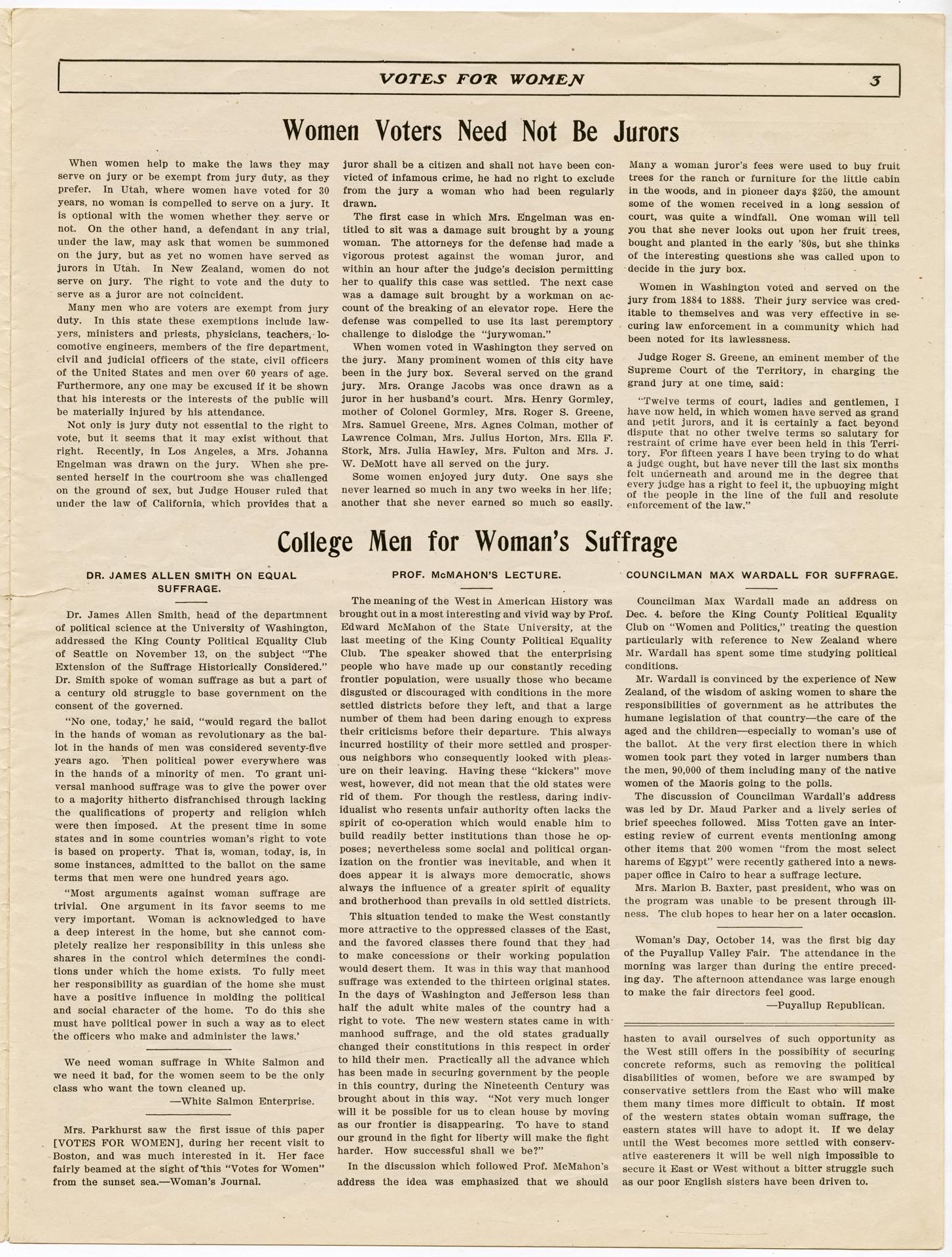 Image of Votes for Women, Vol. 1, No. 2, January 1910