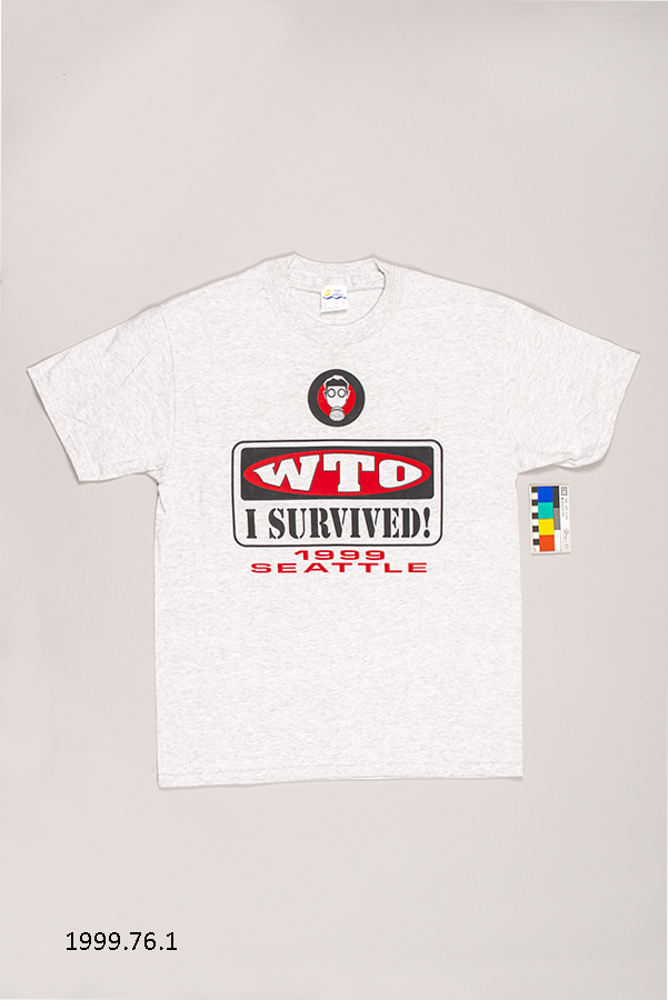 Image of World Trade Organization (WTO) protest T-shirt, 1999