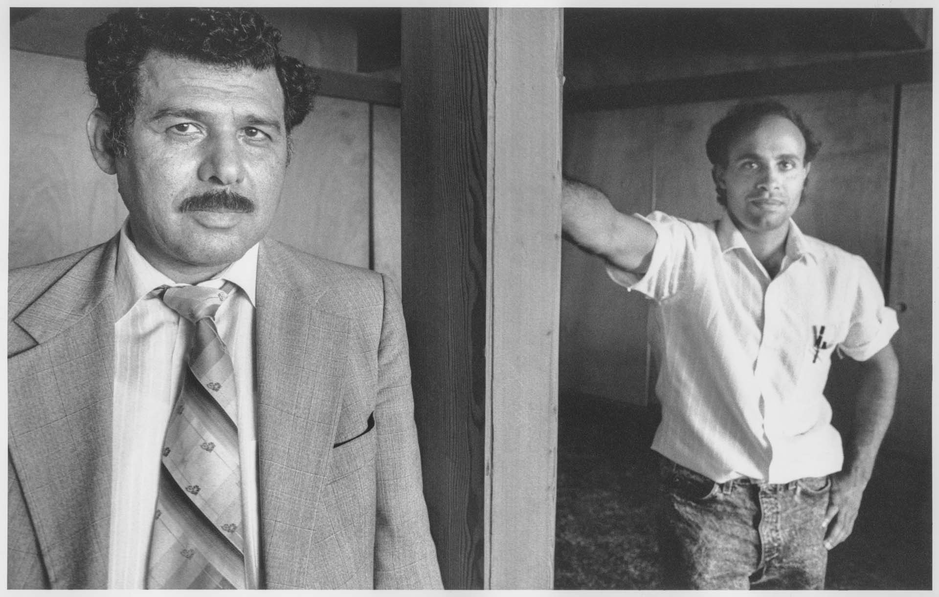 Image of Ismail Ahmad and Wahab Almatar at the Islamic International House at UW, August 1990