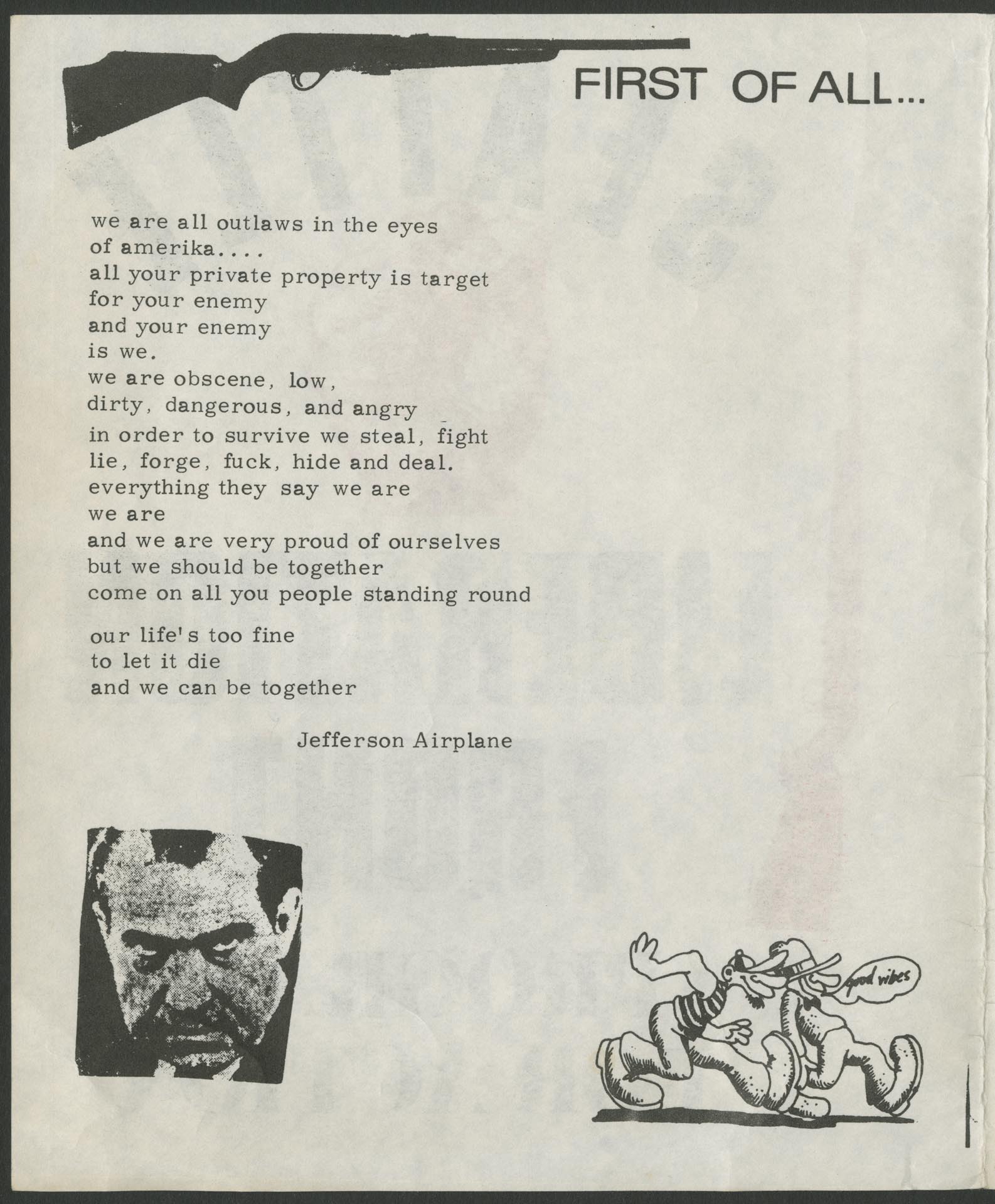 Image of Seattle Liberation Front Program for Action, circa 1970