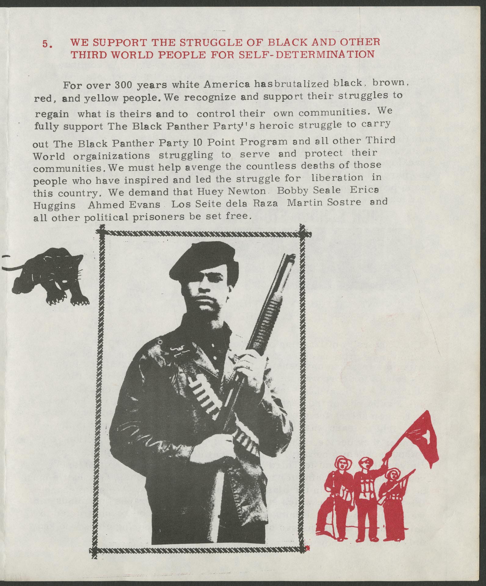 Image of Seattle Liberation Front Program for Action, circa 1970