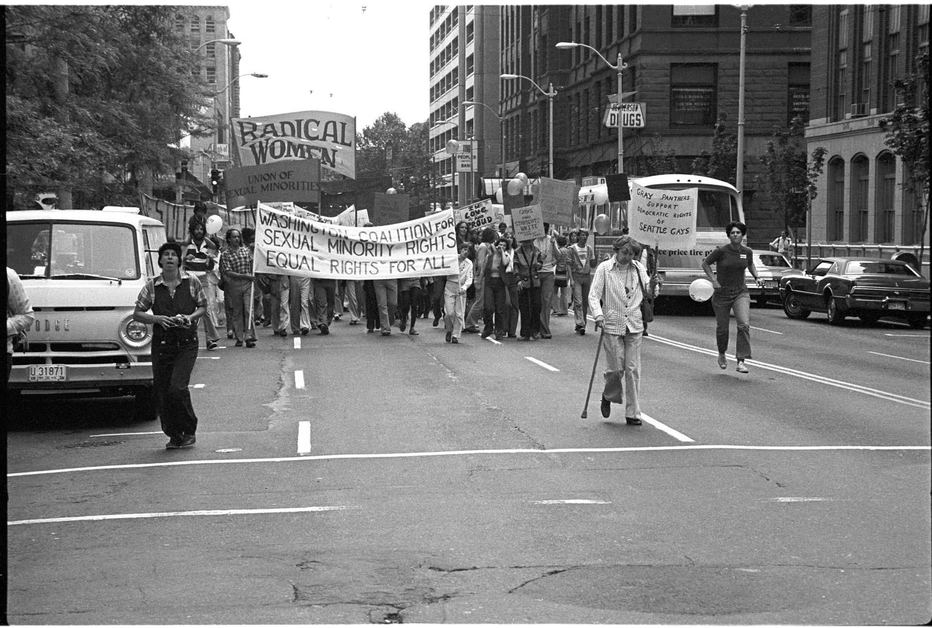 Image of Gay Pride march, Seattle, June 25, 1977